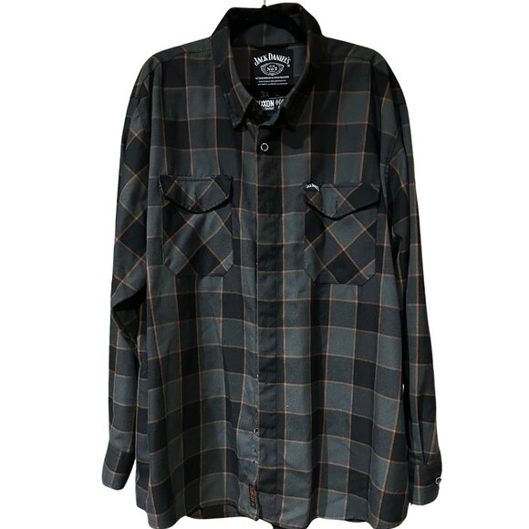 Jack Daniel's Black/Charcoal/Rust Dixxon Flannel | 3XL - Picture 1 of 3